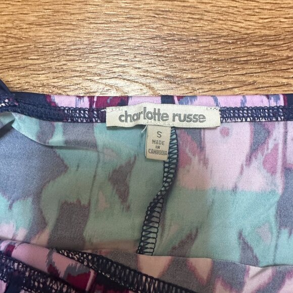 Charlotte Russe - Women's Sleeveless Blue, Purple, and White Maxi Dress - Size S - Picture 5 of 8